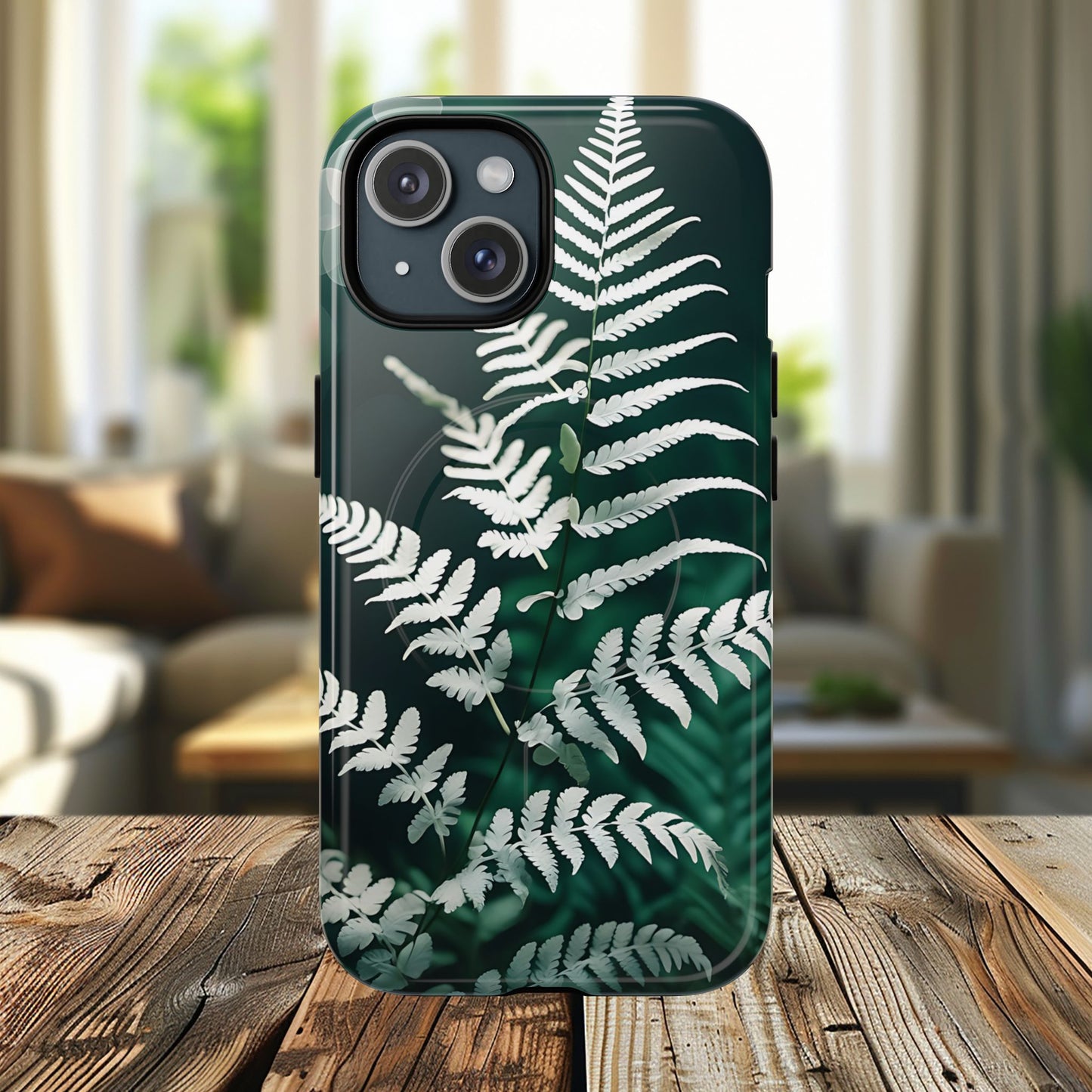 Elegant Fern Design Phone Case, Tough iPhone Cover, Nature Lover Gift, Botanical Phone Protector, Eco-Friendly Accessory