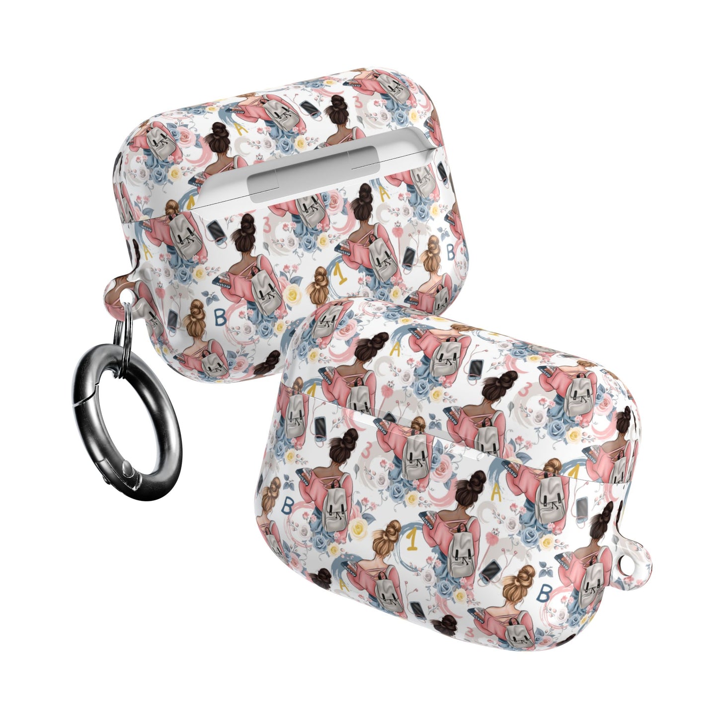 Study Chic AirPod Case Covers with Trendy Illustrations.