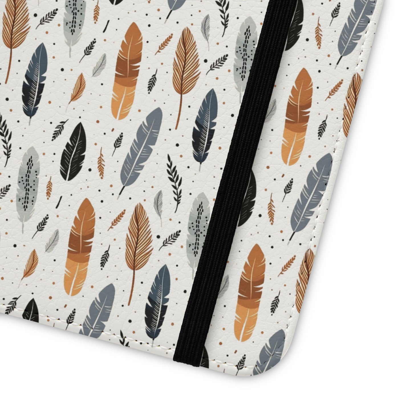 Whispering Feathers iPhone and Samsung Flip Cases