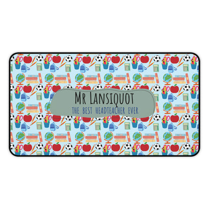Personalized Teacher Desk Mat, Best Headteacher Gift, Classroom Decor, Functional Office Mat, Teacher Appreciation