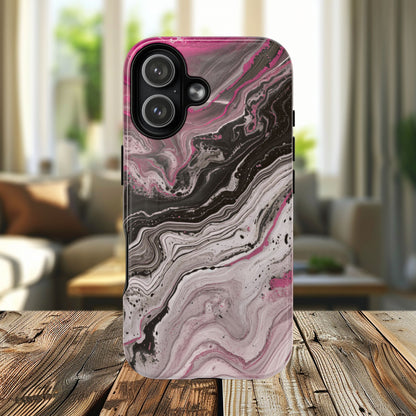 Stylish Magnetic iPhone Cases for Tough Protection, Trendy iPhone Covers, Gift for Teens, Modern Tech Accessories, Marble iPhone Design Cases