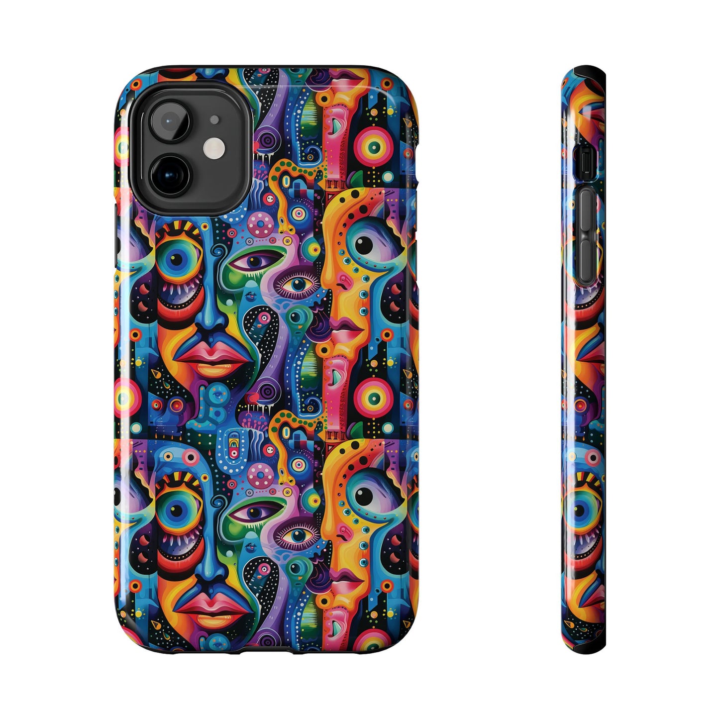 Psychedelic Visions Vibrant Art iPhone and Samsung Phone Case - Stylish Tough Case for Artists & Creatives.
