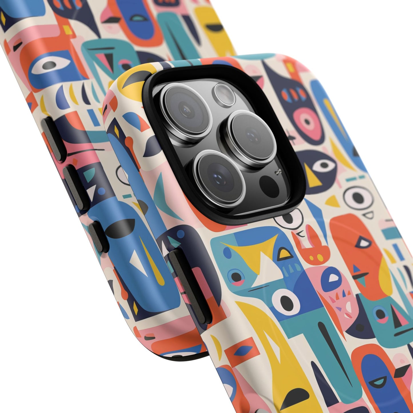 Vibrant Phone Case,  Magnetic iPhone Cover, Colorful Abstract Protection, Trendy Gift, Unique Tech Accessory, Art Phone Case