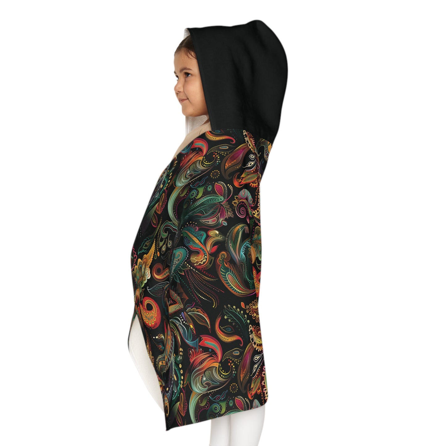 Cosmic Paisley Snuggle Youth Hooded Towel