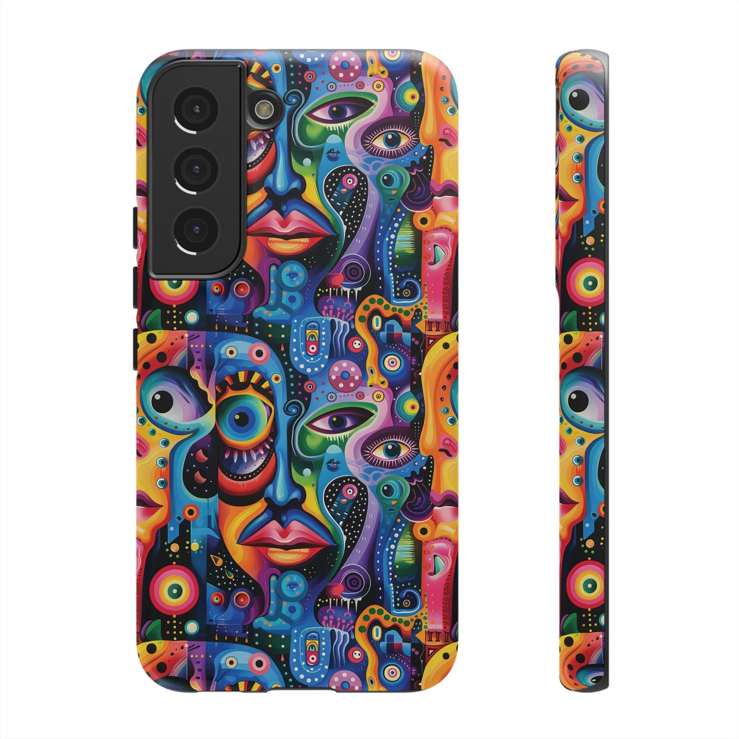 Psychedelic Visions Vibrant Samsung, iPhone and Google Pixel Phone Cases - Colorful Artistic Design