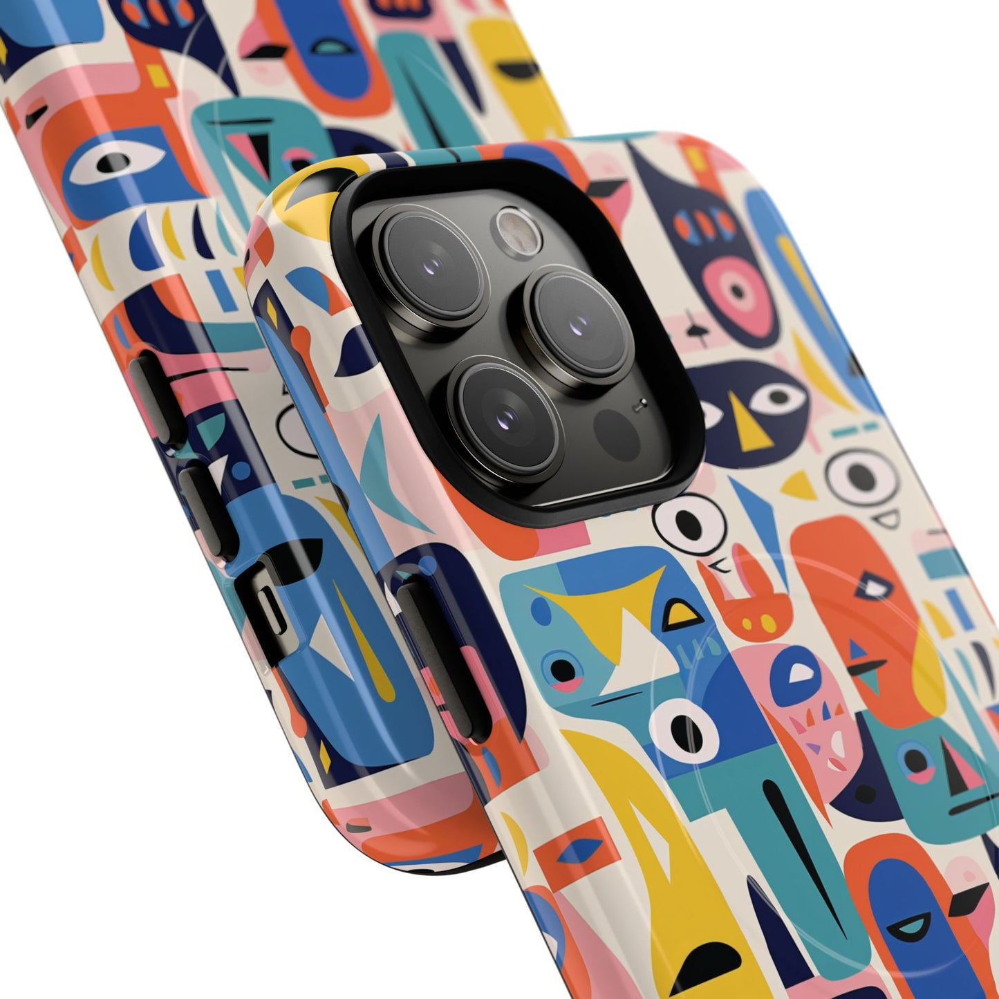 Vibrant Phone Case,  Magnetic iPhone Cover, Colorful Abstract Protection, Trendy Gift, Unique Tech Accessory, Art Phone Case