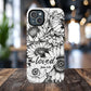 Loved John 3:16, Inspirational Gift, Tough iPhone Magnetic Case Scripture, Sunflower Bible Verse, MagSafe® iPhone® Tough Case, iPhone 14, iPhone 15, iPhone 16, Pro, Pro Max, Plus