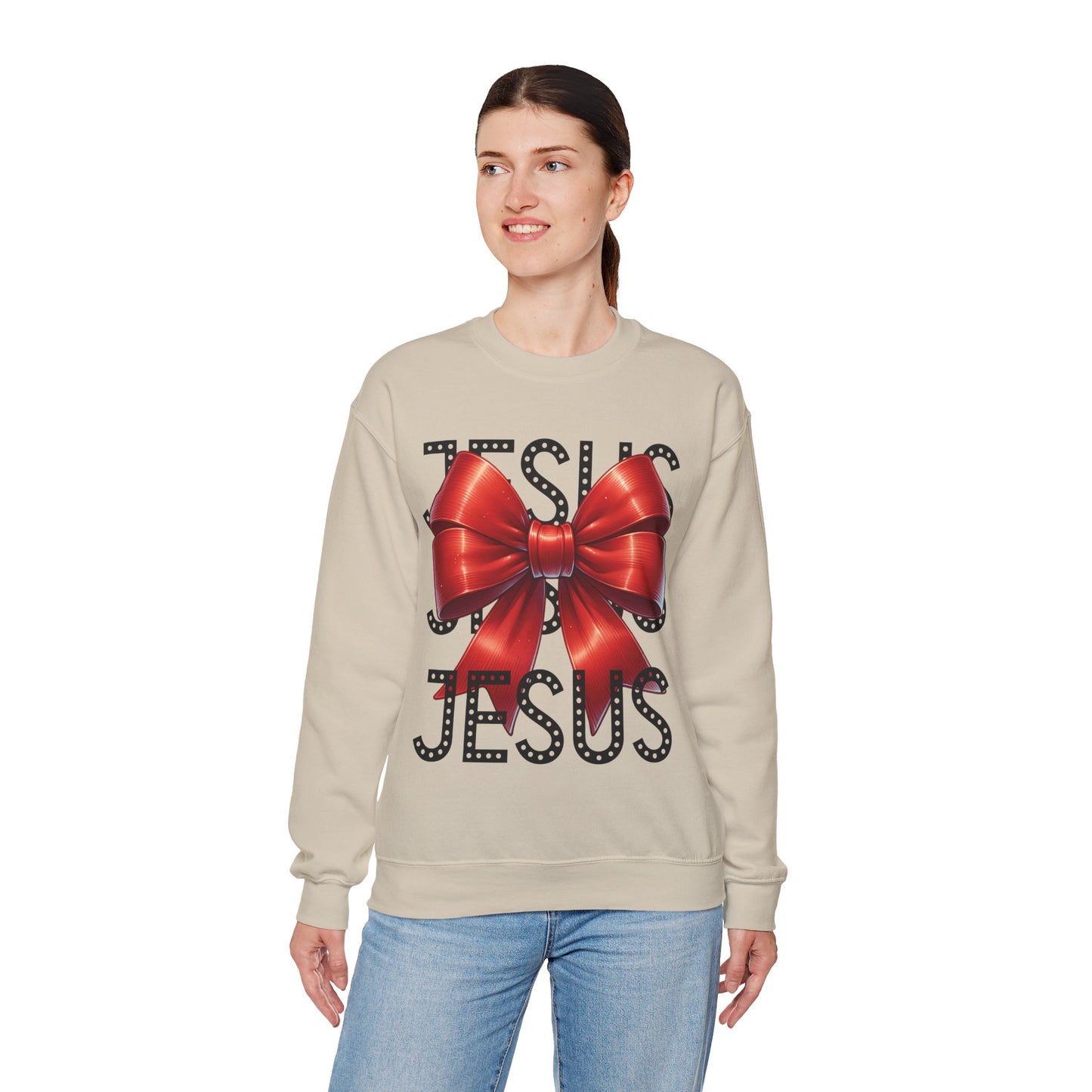 JESUS Unisex Heavy Gildan Blend™ Crewneck Sweatshirt.