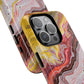 Colorful Red Marble iPhone Case, Tough Magnetic Cases, Stylish iPhone Protection, Unique Gift for iPhone Lovers, iPhone Accessories