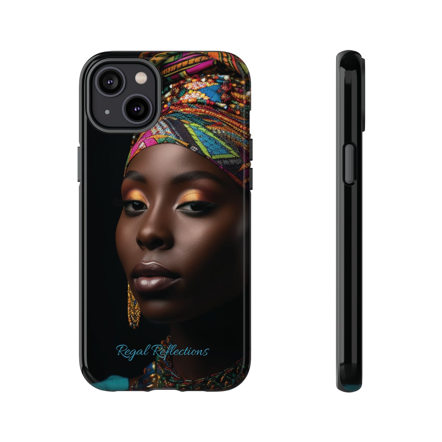 Regal Reflections: African Majesty iPhone, Samsung and Google Tough Phone Cases.