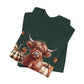 Autumn Highland Cow Charm Unisex Jersey Short Sleeve Tee