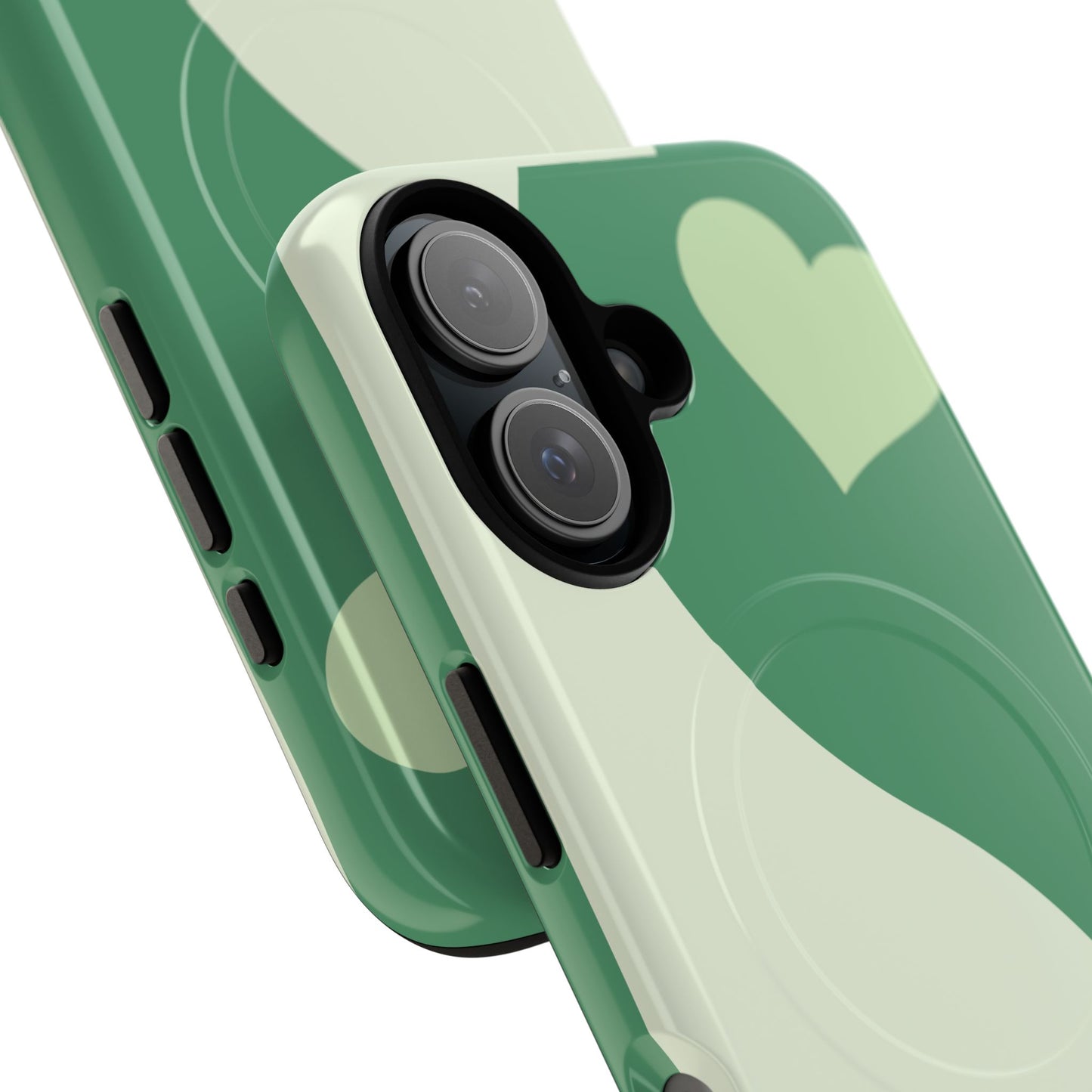 Tough Magnetic iPhone Case with Heart Design, Perfect for Gifts, Valentine's Day, Everyday Use, Stylish Protection, IPhone Cover