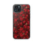 Velvet Petal Noir Floral Petal Clear Impact-Resistant iPhone and Samsung Case.