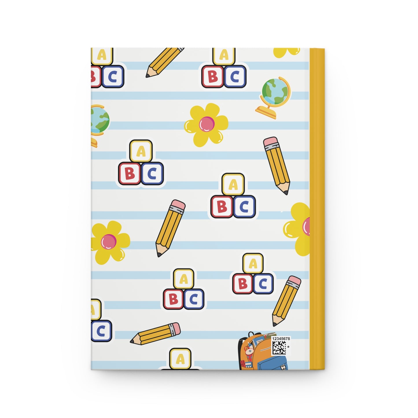 Custom White SchoolYard Chic Composition Book Inspired Ruled Hardcover Journal for Kids, Fun School Notebook, Customizable Composition Book, Back to School Gift, Learning Organizer