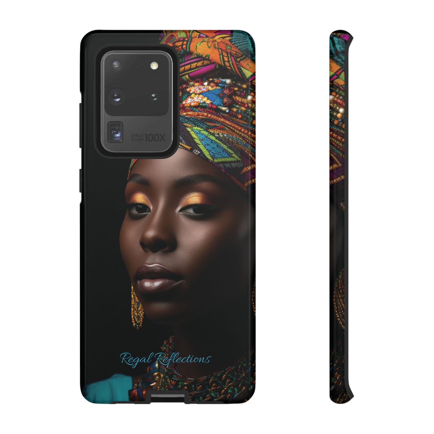 Regal Reflections: African Majesty iPhone, Samsung and Google Tough Phone Cases.