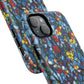 Colorful Floral Phone Case, Tough Magnetic Phone Cover, Durable Tech Accessory, Unique Gift for Her, Vibrant Smartphone Case