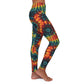 Rainbow Swirl Tie and Dye Women's Casual Spandex Leggings (AOP)