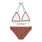 Red Tropical Bliss Strappy Bikini Set (AOP)