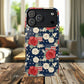 Liberty in Bloom Tough iPhone Magnetic Case, Floral Design, Gift for Moms, Gift for Dads,  iPhone Accessories, Patriotic iPhone Accessory.