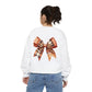 Autumn Highland Cow Charm Unisex Garment-Dyed Sweatshirt