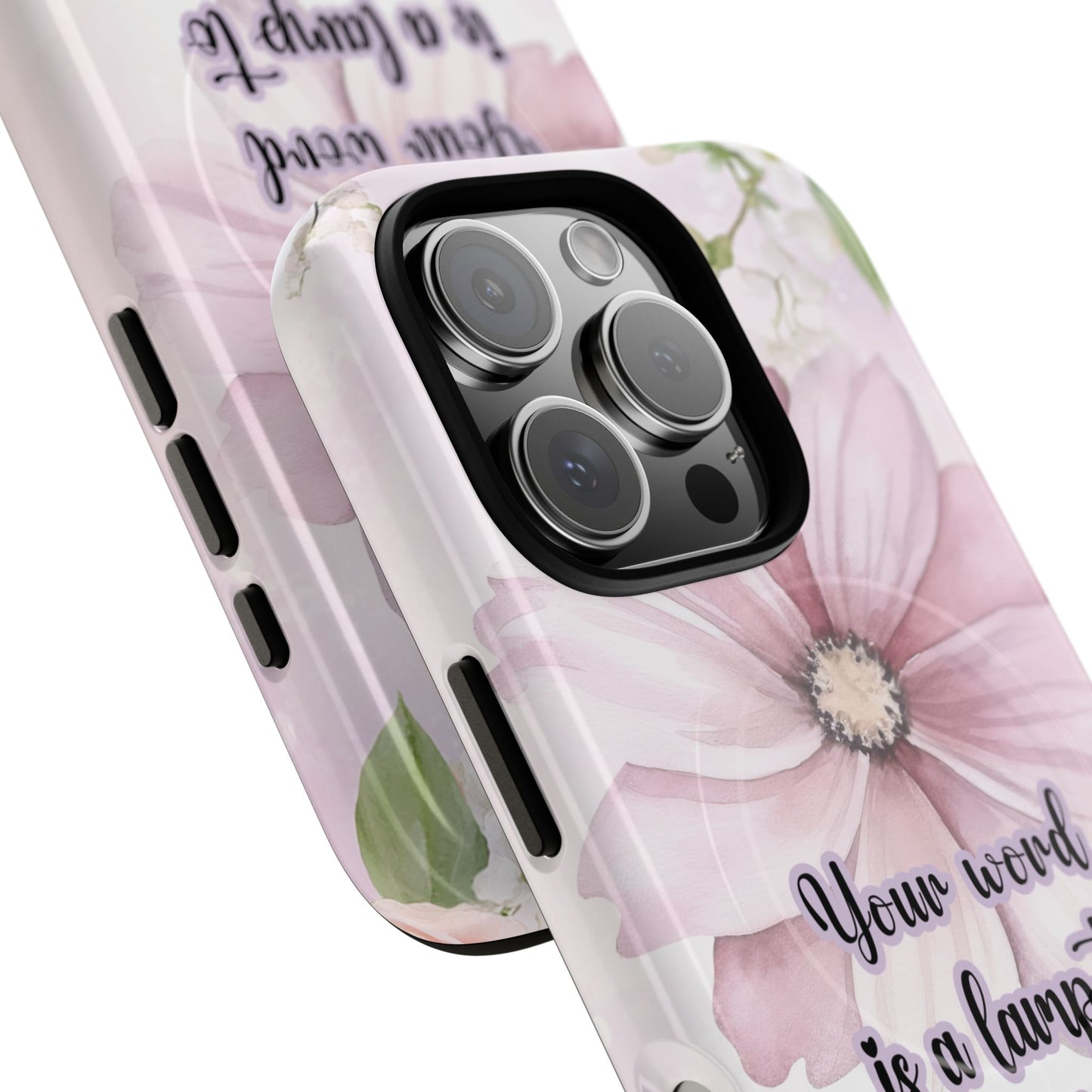 Your Word is a Lamp to My Feet Psalm 119:105 | Inspirational Gift, Tough iPhone Magnetic Case | Scripture, Bible Verse, MagSafe® iPhone® Tough Case, iPhone 14, iPhone 15, iPhone 16, Pro, Pro Max, Plus