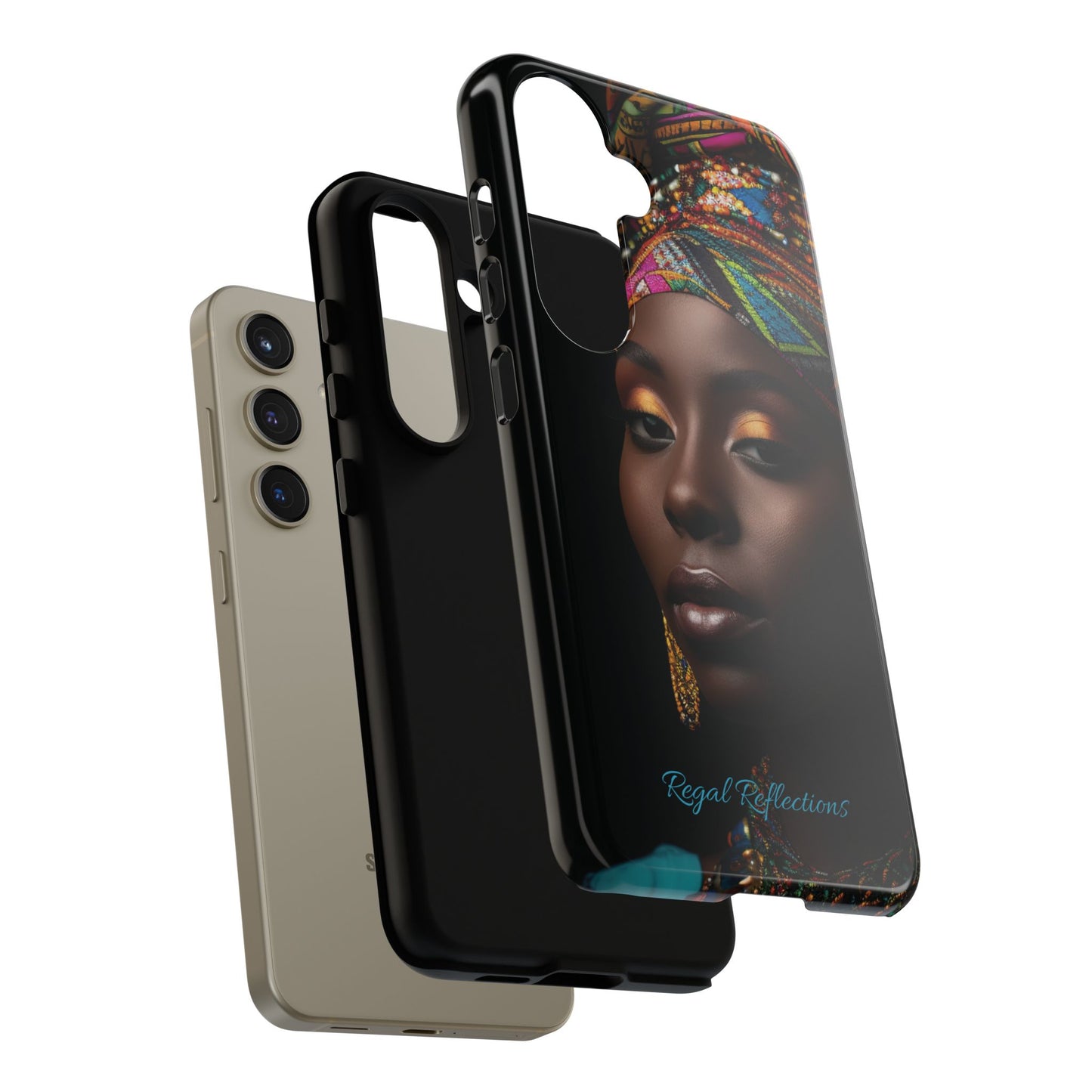 Regal Reflections: African Majesty iPhone, Samsung and Google Tough Phone Cases.