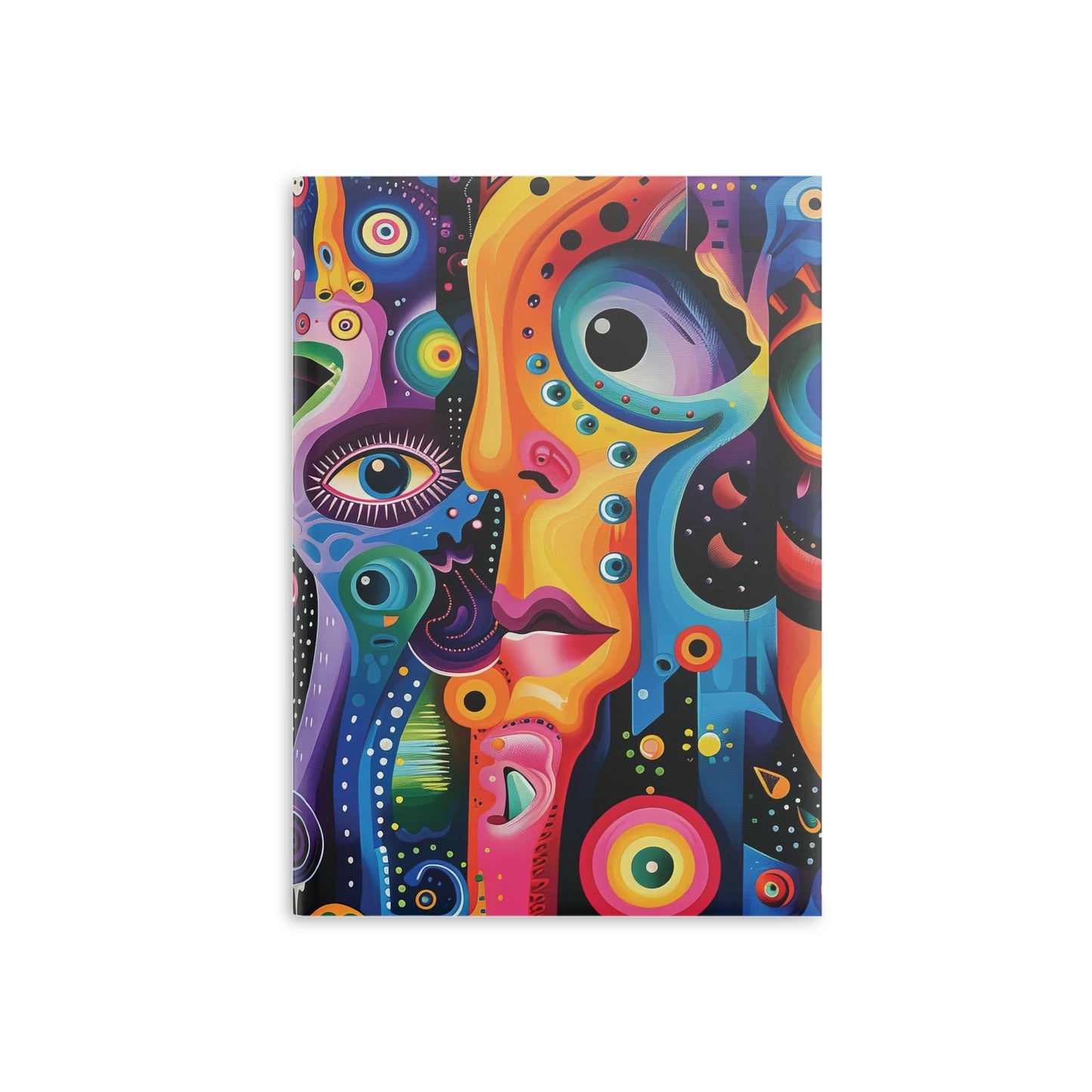 Psychedelic Visions Hardcover Notebook with Puffy Covers