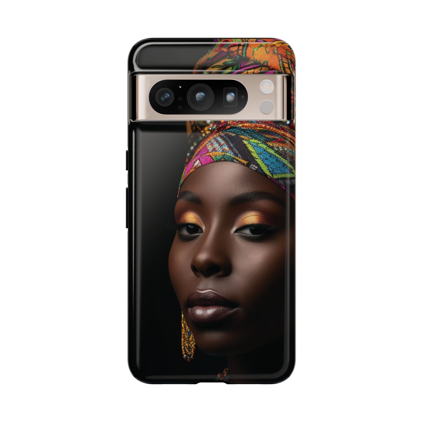 Regal Reflections: African Majesty Tough Google Pixel, iPhone and Samsung Cases.