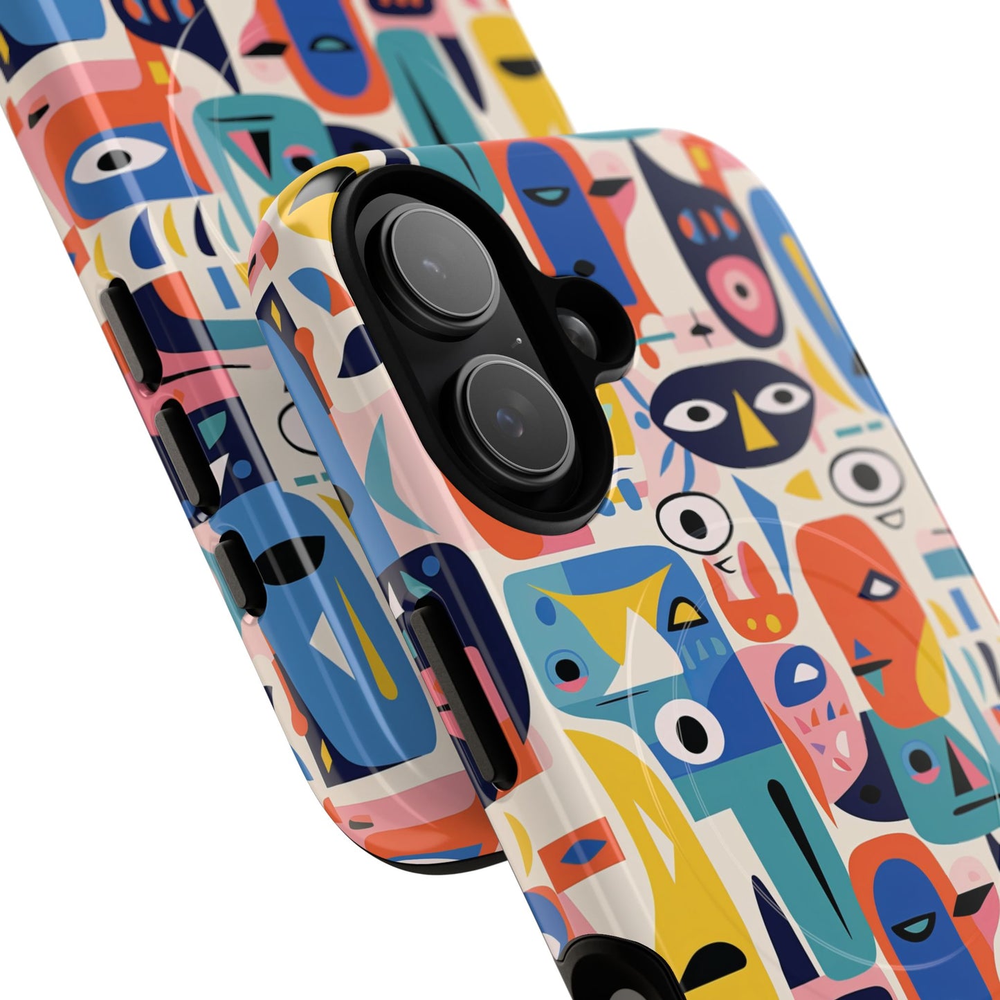 Vibrant Phone Case,  Magnetic iPhone Cover, Colorful Abstract Protection, Trendy Gift, Unique Tech Accessory, Art Phone Case