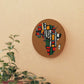 Colorful African Map Wall Clock – Modern Home Decor