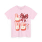 LOVE Charm Coquette Unisex Heavy Gildan Cotton Tee.