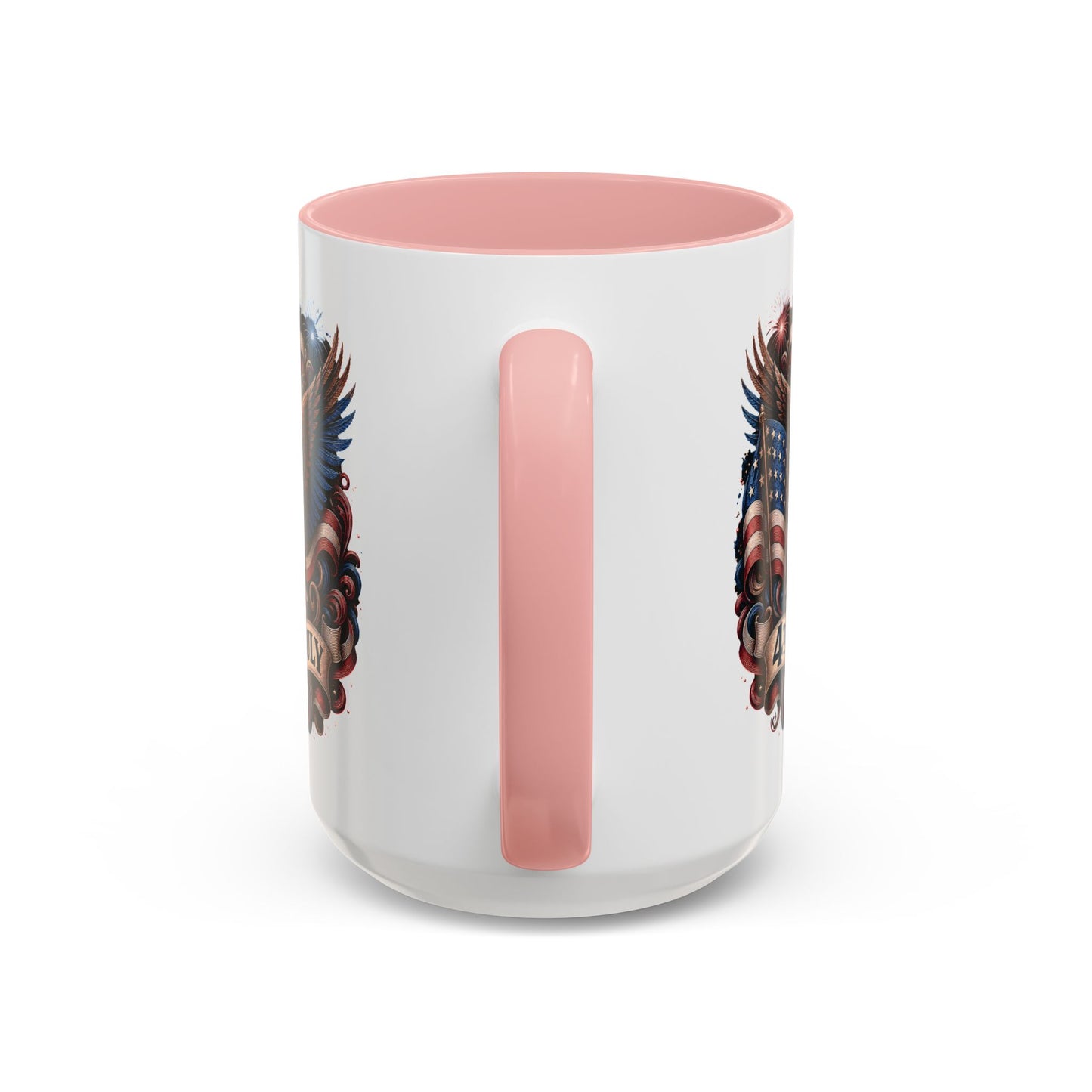 4th of July Eagle Coffee Mug — Patriotic American Flag Accent Mug (11/15oz)