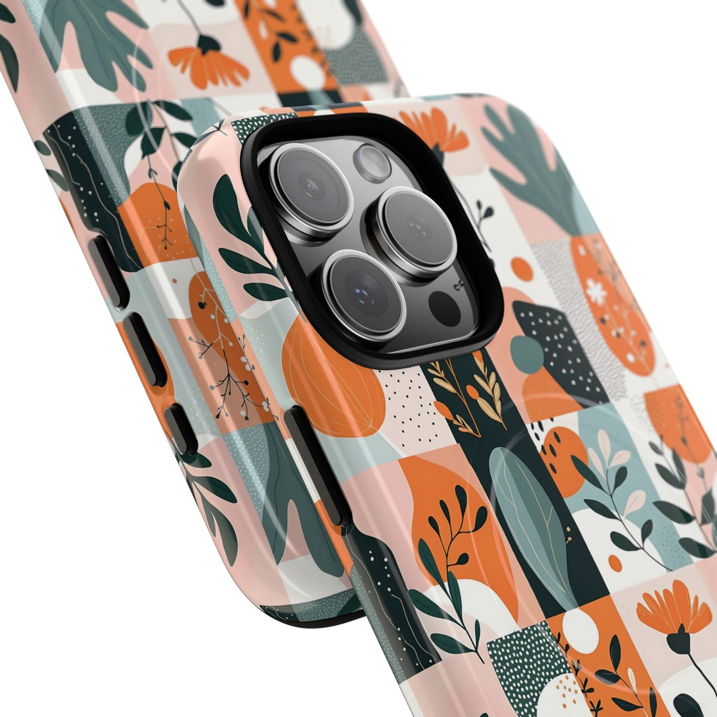 Botanical Bliss Tough Magnetic Phone Case, Durable Phone Cover, Gift for Her, Stylish Tech Accessory, Fall Vibes, Trendy Mobile Case