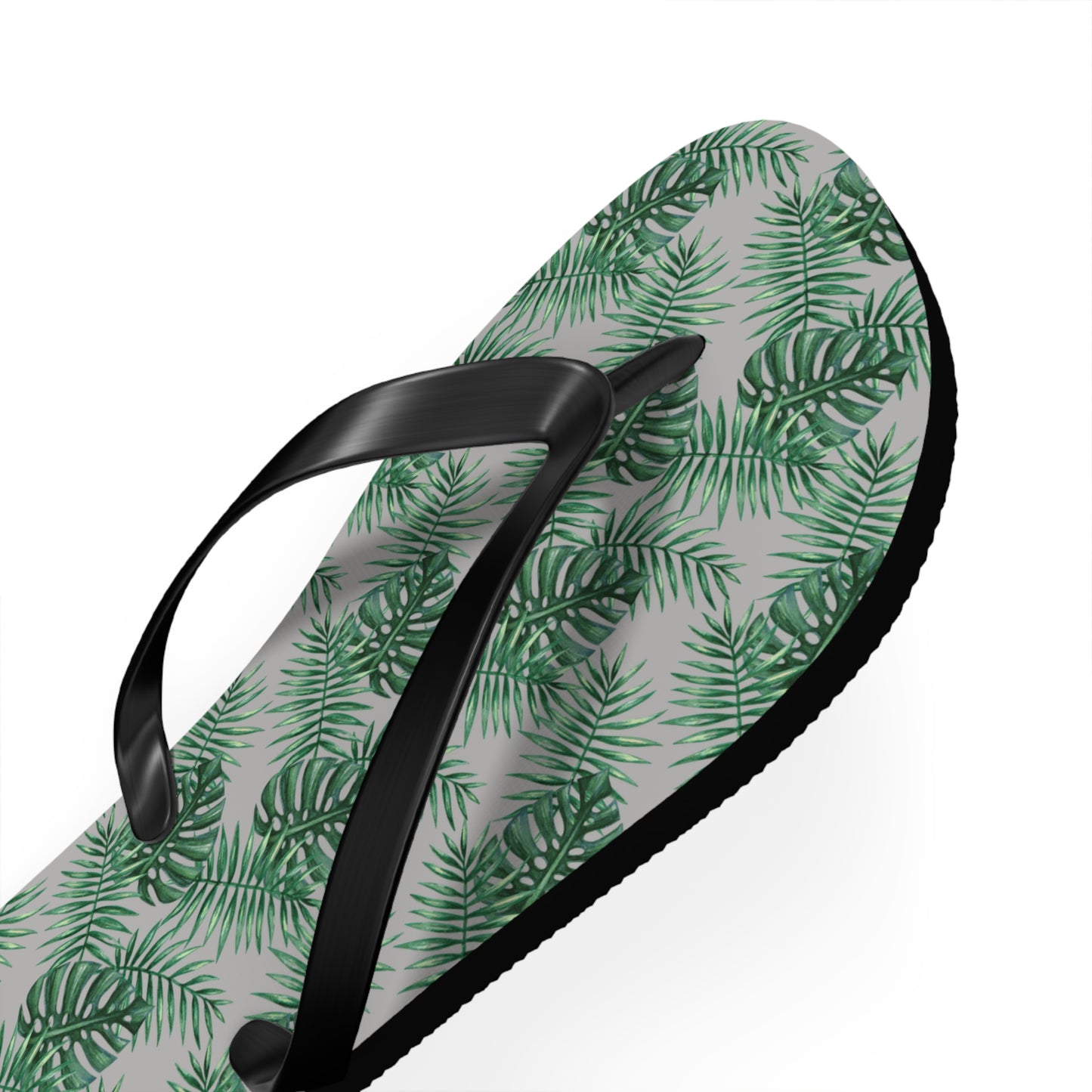 Grey Tropical Bliss Flip Flops