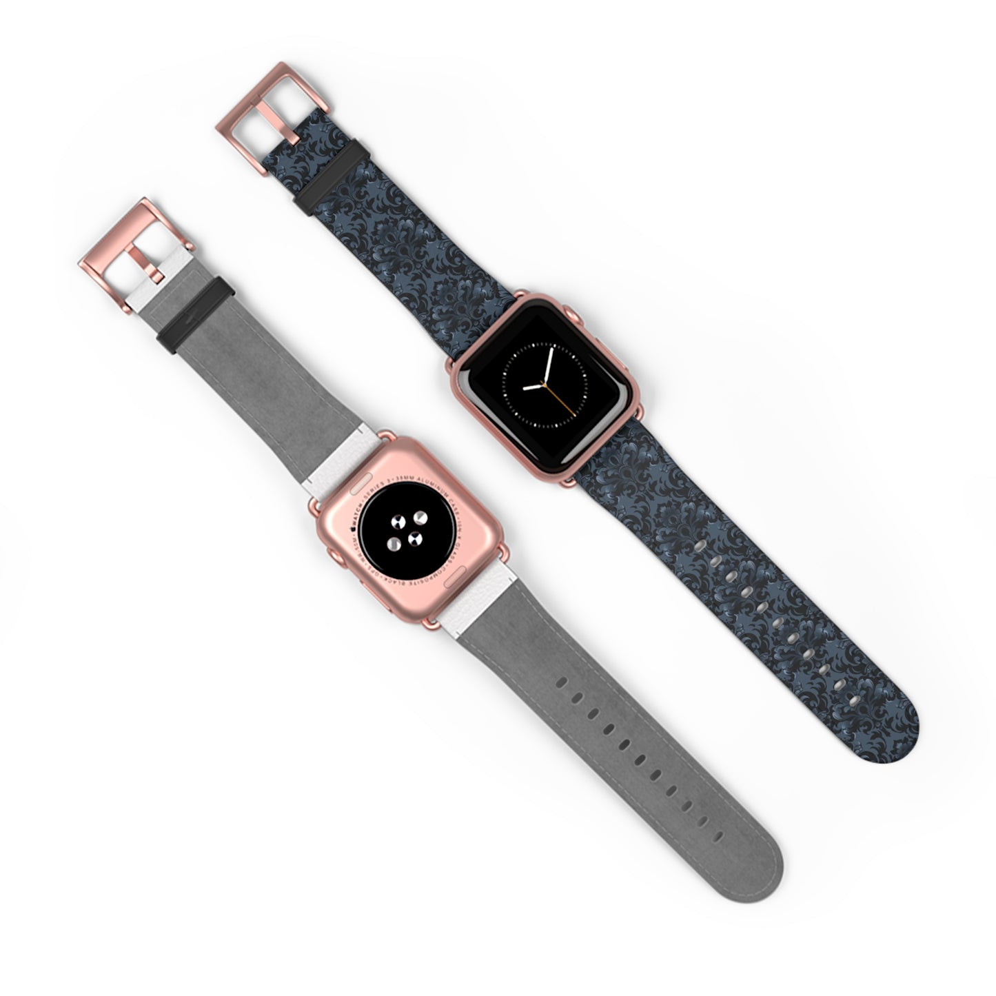 Opulent Dusk Elegant Floral Watch Band - Stylish Accessory for Daily Wear.