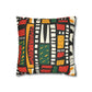 Tribal Harmony Faux Suede Square Pillowcase