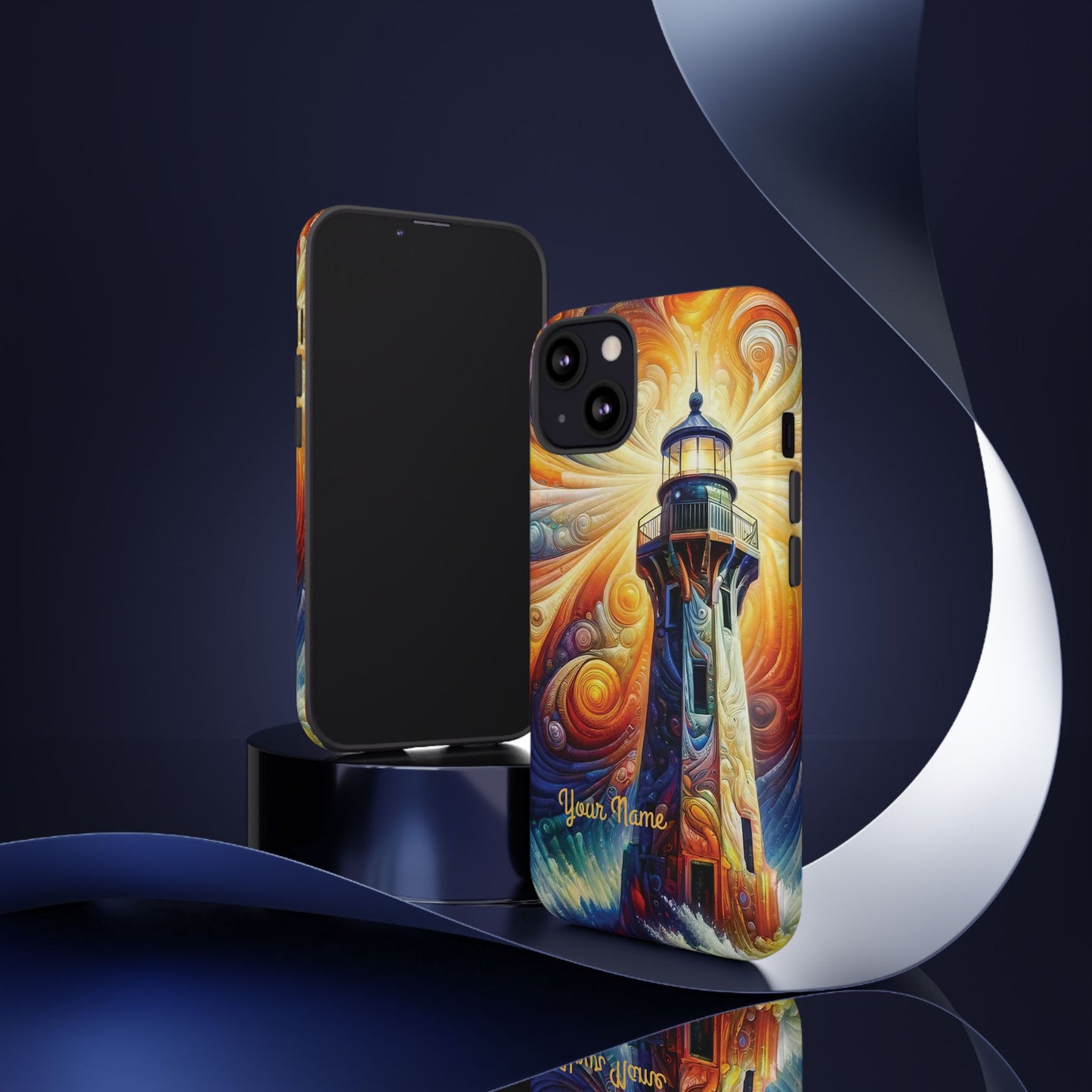 Personalized Cosmic Beacon iPhone Tough Cases, Gift for Him/Her.