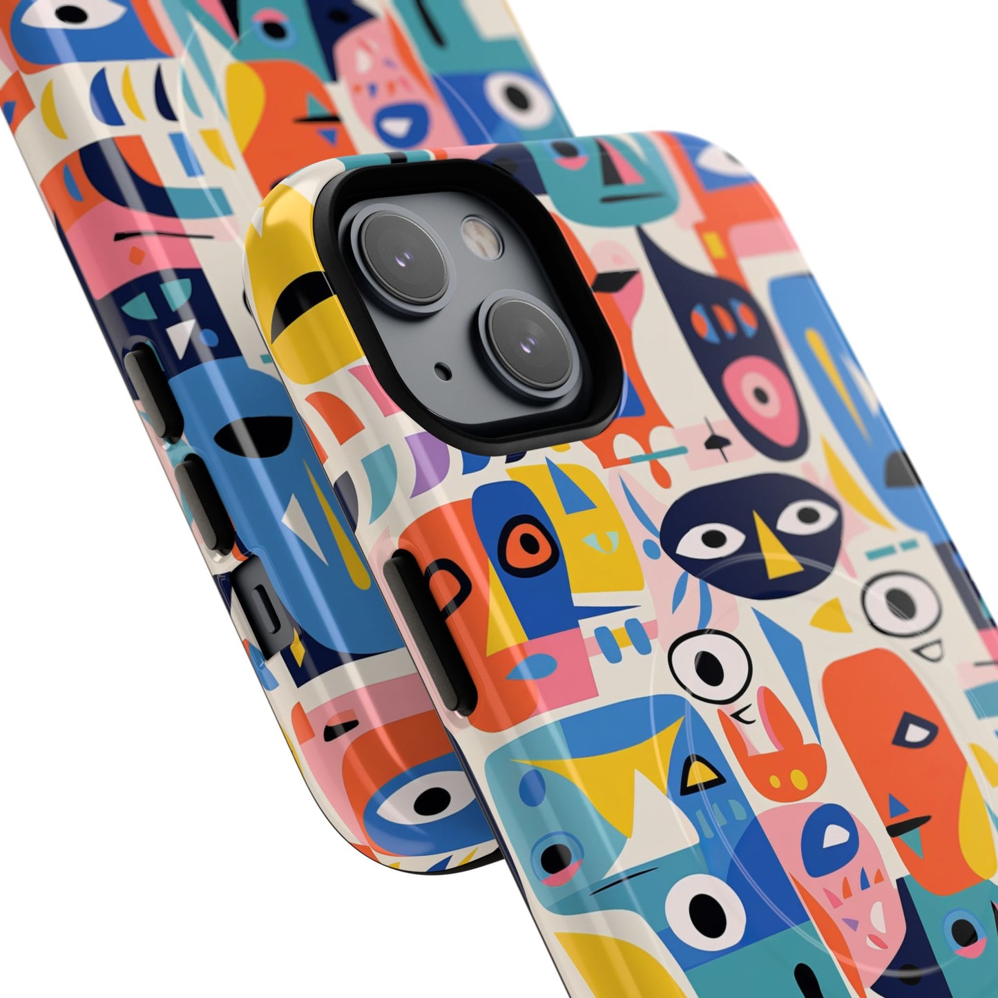 Personalized Vibrant Phone Case,  Magnetic iPhone Cover, Colorful Abstract Protection, Trendy Gift, Unique Tech Accessory, Art Phone Case