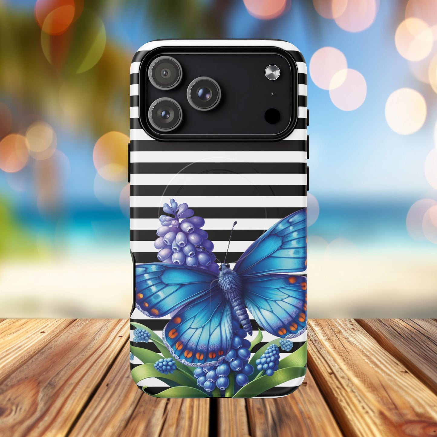 Midnight Bloom Tough iPhone Magnetic Cases - Floral, Stylish iPhone Cover, Gift for Her, Custom Mobile Case, Trendy iPhone Accessories