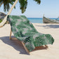 Tropical Bliss Grey Beach Towel