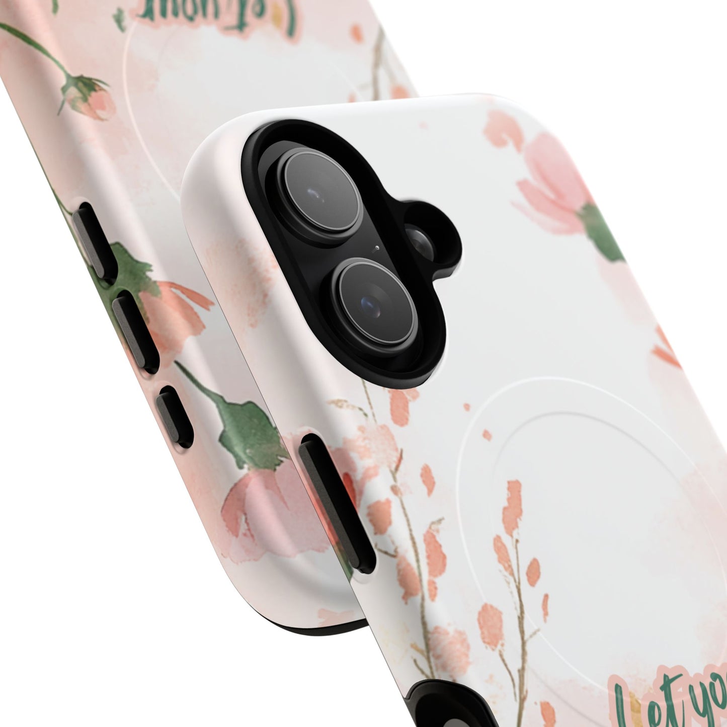 Let your Light Shine Matthew 5:16, Inspirational Gift, Tough iPhone Magnetic Case Scripture, Floral Bible Verse, MagSafe® iPhone® Tough Case, iPhone 14, iPhone 15, iPhone 16, Pro, Pro Max, Plus.