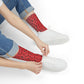 Winter Wonderland Red Sublimation Crew Socks