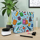 Blue Academic Adventures Cotton Cosmetic Bag