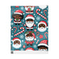 Wrapping Papers - Santa Claus Holiday Collection - Matte or Glossy Finish - 90gsm Paper
