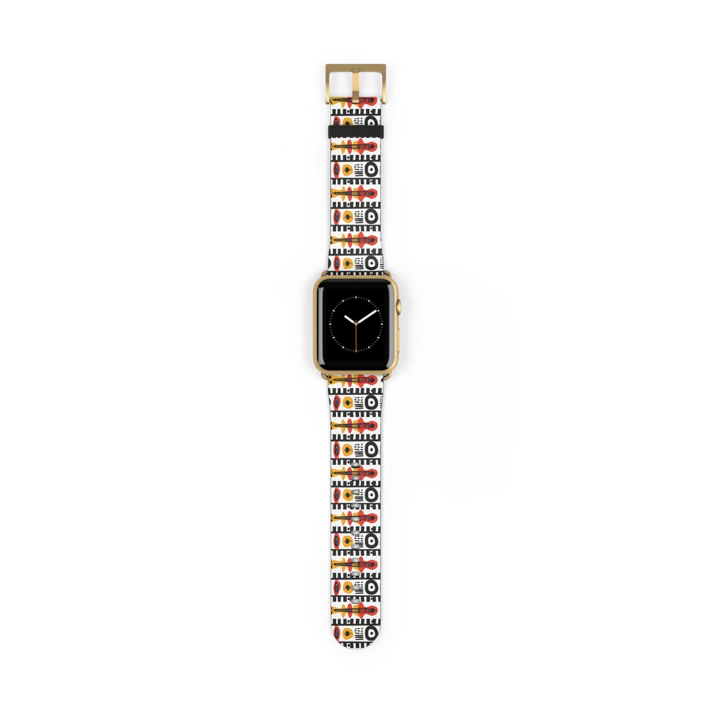 Afrobeat Harmony Vibrant Patterned Watch Band - Stylish and Colorful Accessory for Everyday Wear.