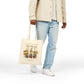 Inspirational Cotton Canvas Tote Bag - 'True Story, He's Not Here!'