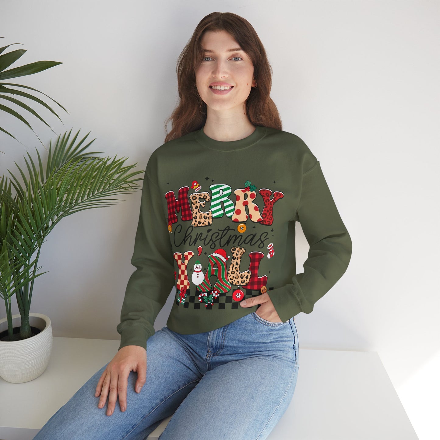 Merry Christmas  Unisex Heavy Blend™ Crewneck Sweatshirt