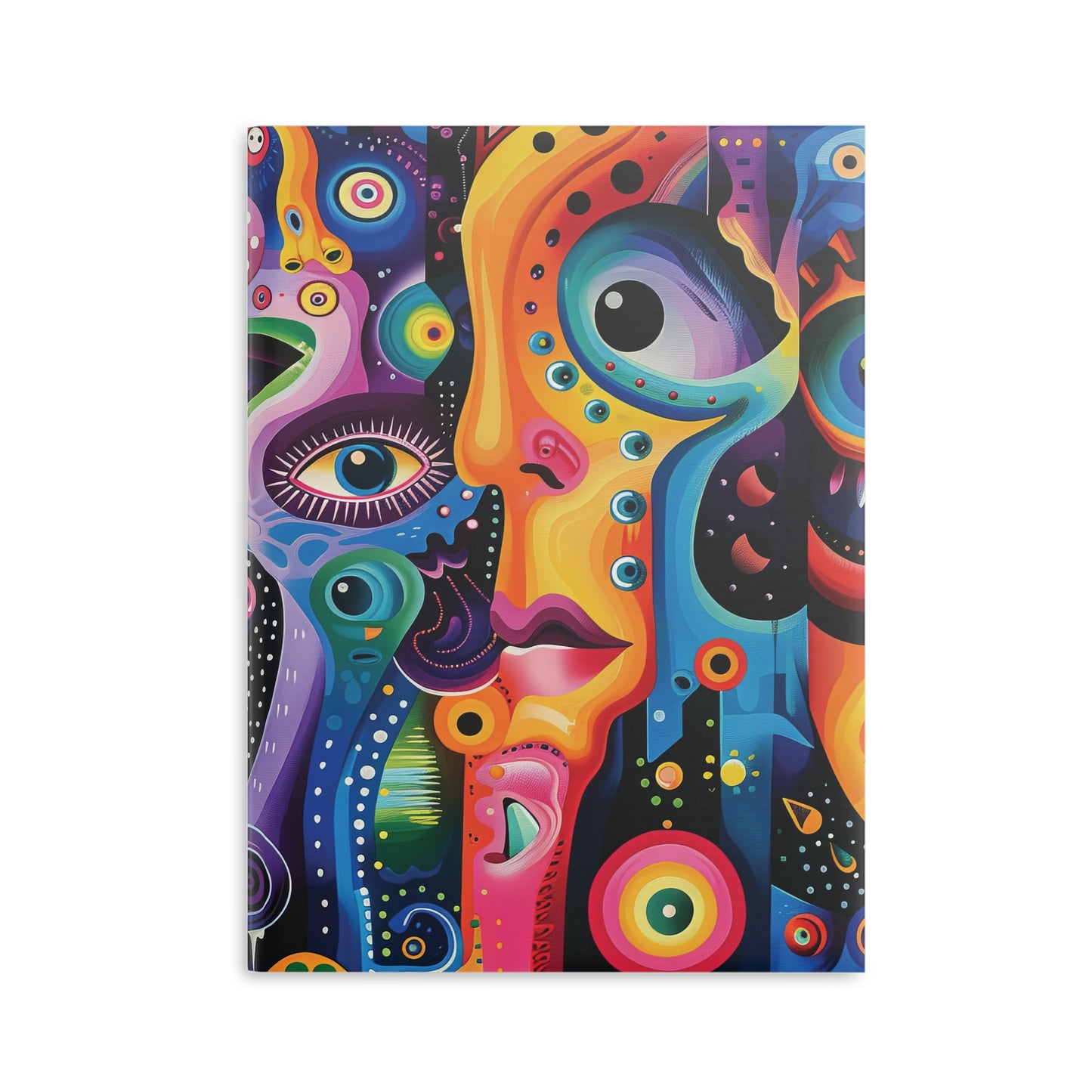 Psychedelic Visions Hardcover Notebook with Puffy Covers