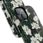 Midnight Magnolia Tough iPhone Magnetic Case, Stylish Stained Glass iPhone Protection, Nature Lover Gift, Spring Vibes