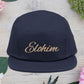 Embroidered 'ELOHIM, GENESIS 1:1'  5 Panel Cap, Trendy Hat, Outdoor Gear, Streetwear Accessory, Unique Gift, Fashion Statement